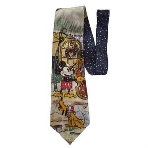 Atlas Design Disney Mickey Mouse Silk Christmas Tie